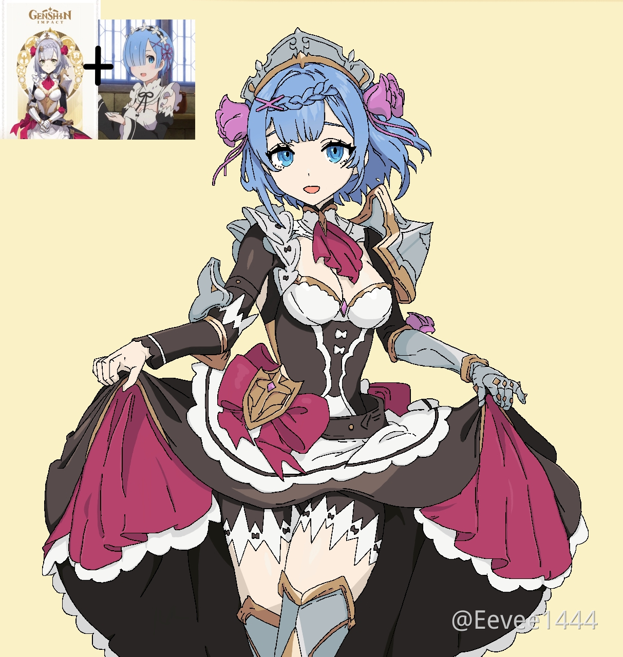 Noelle Rem Genshin Impact Hoyolab