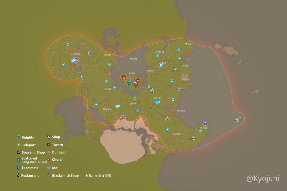 Monstadt map - Genshin Impact - Official Community
