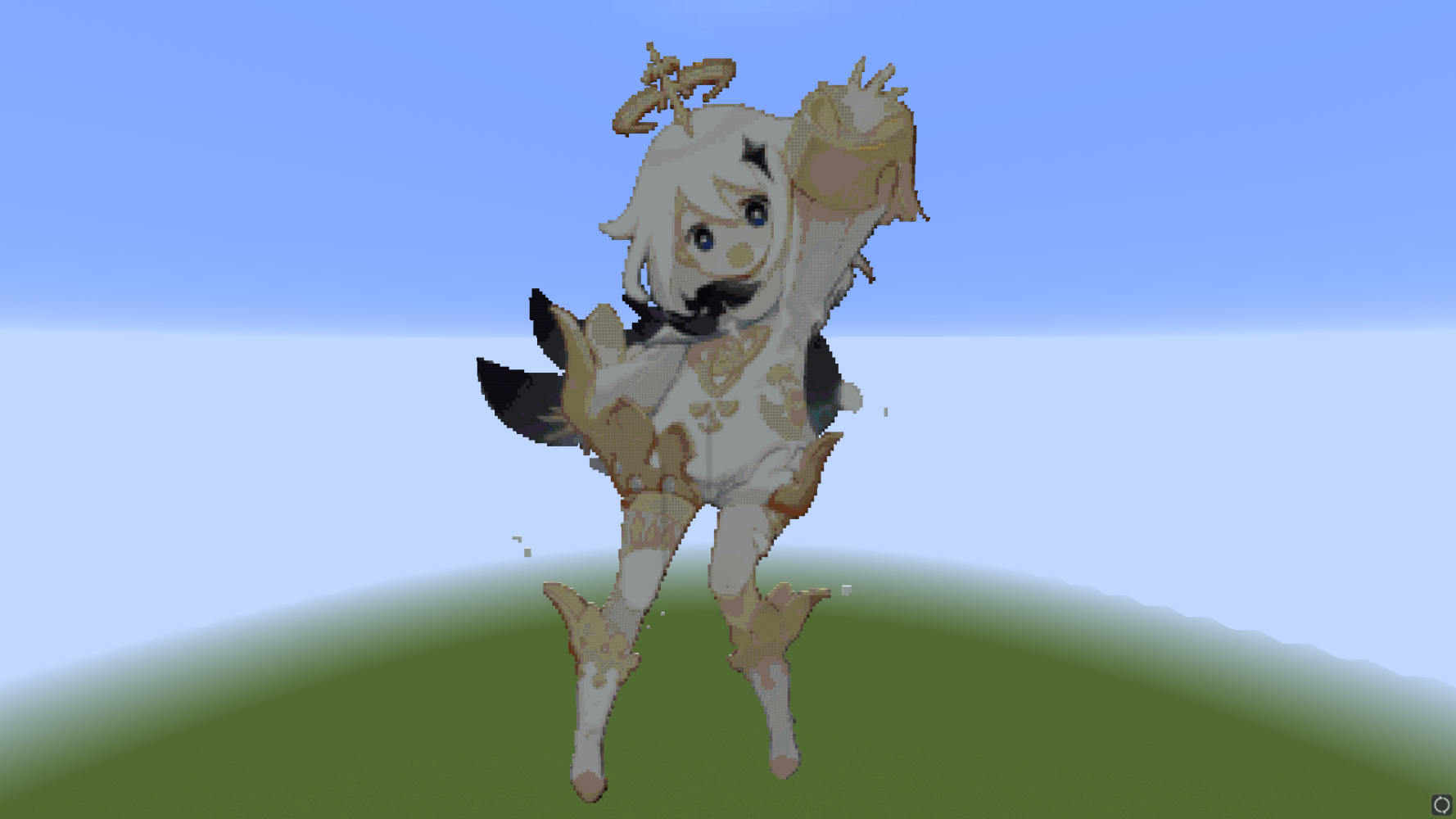 [About] Minecraft Paimon Pixel Art Genshin Impact | HoYoLAB