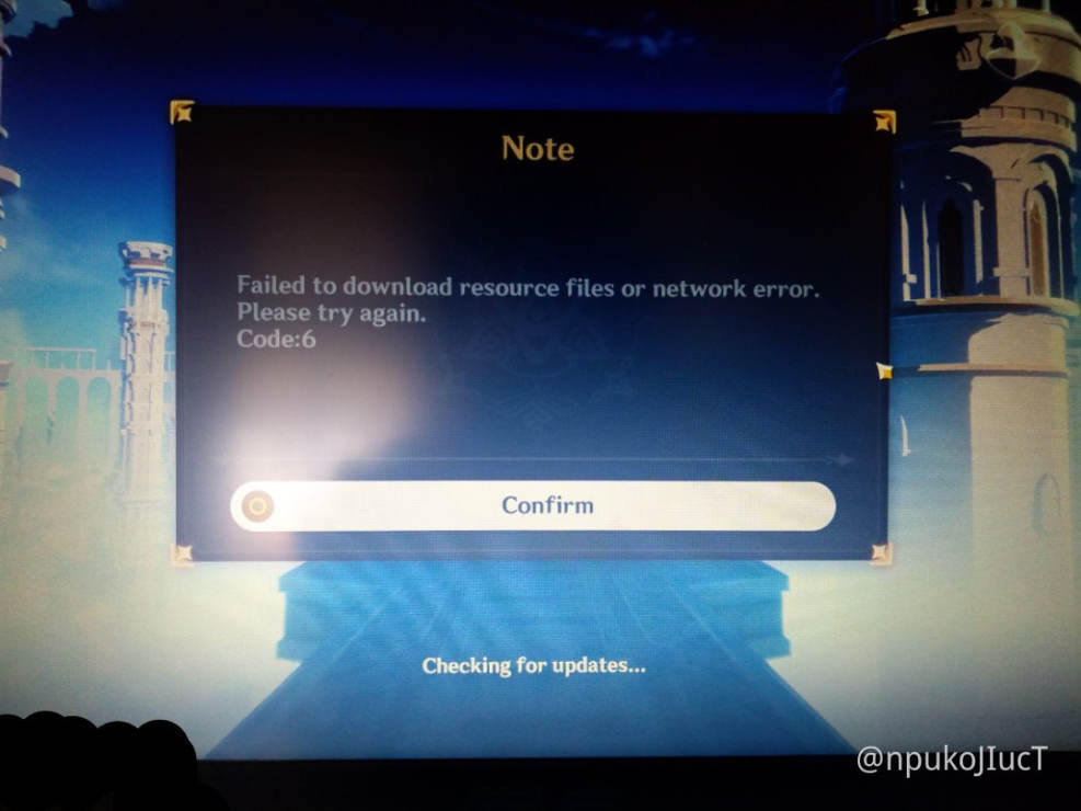 Error Code 6 Genshin Impact Official Community