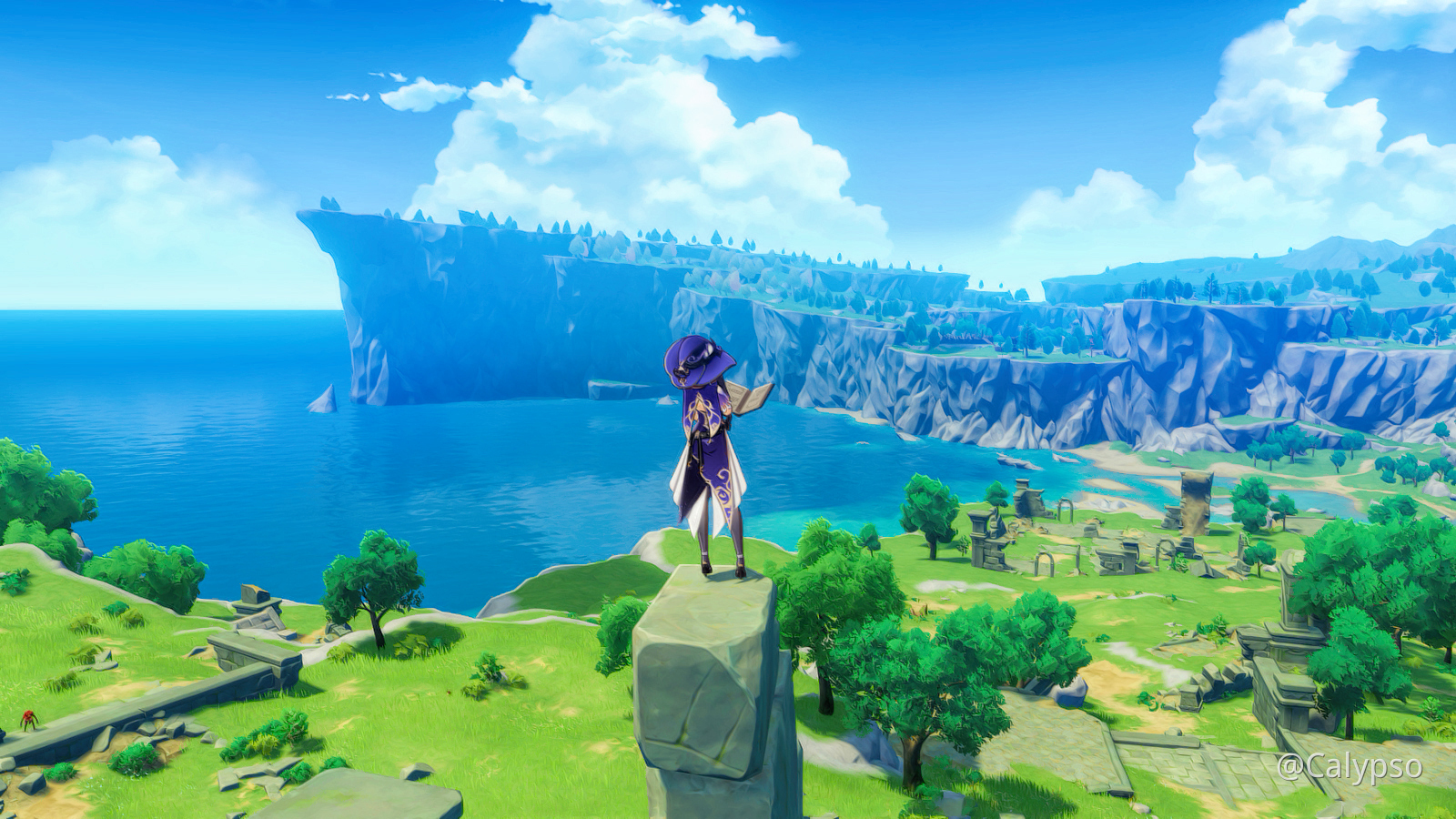 Lisa Inspecting The Land Genshin Impact Official Community
