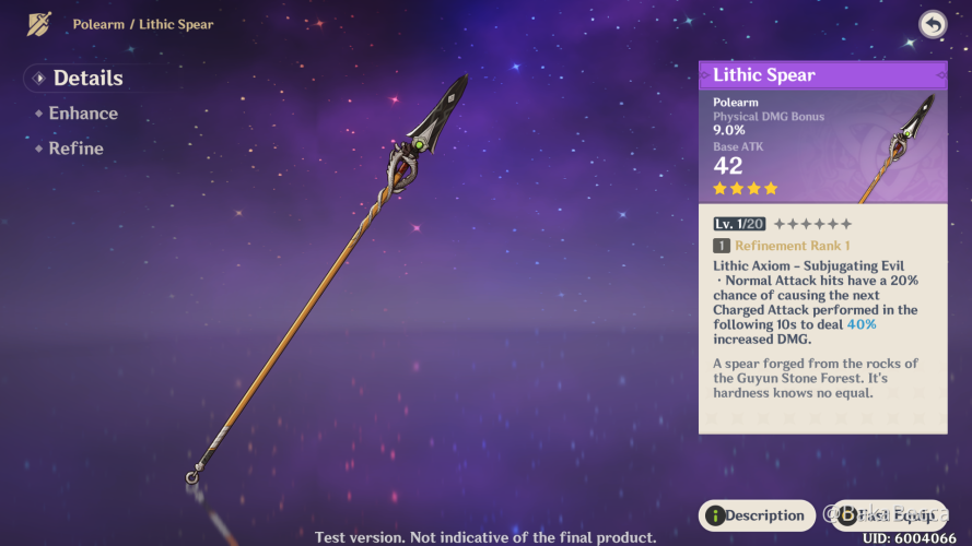 Genshin Impact 1.3 Update: Xiao, Hu Tao, Lantern Rite Festival, And More Fragile Resin 60 Genshin Impact 1.3 Update Lithic Spear
