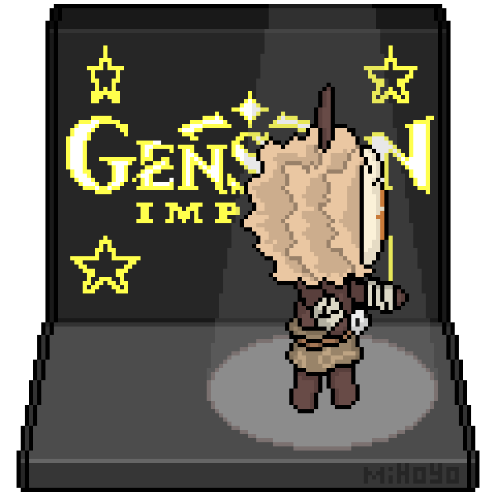 Pixelated Dancing Hilichurl :3 - Genshin Impact - Official Community