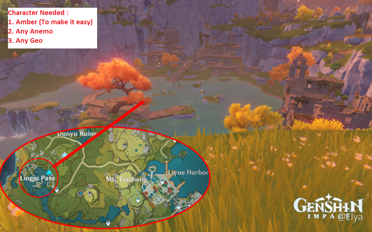 Location Explore 1 Lingju Pass Genshin Impact HoYoLAB