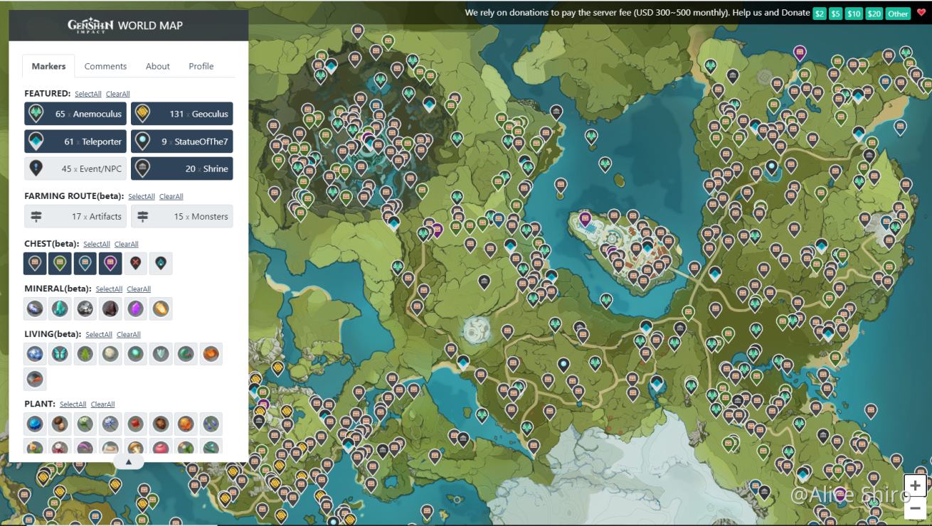 Interactive Map Genshin Impact All Geoculus Locations - AGC WALLPAPER