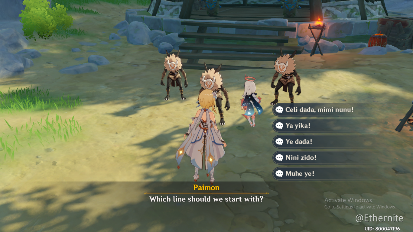 Genshin language exchange