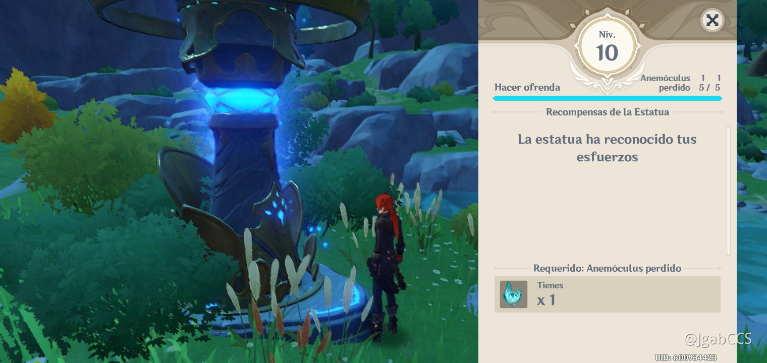 Finding Anemoculus and the statue is max level Genshin Impact HoYoLAB