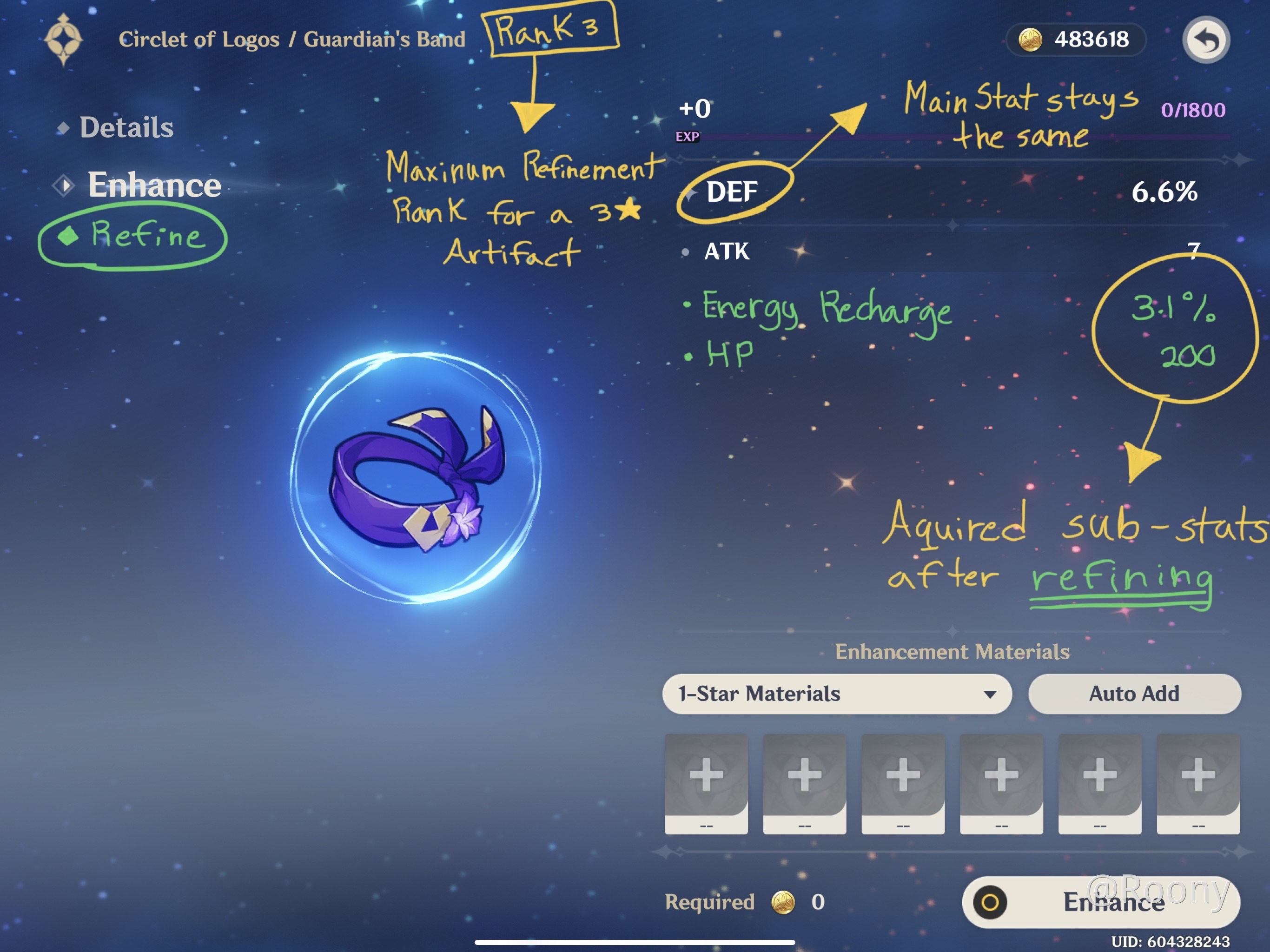 Refining an Artifact’s Sub-Stats!! Genshin Impact | HoYoLAB