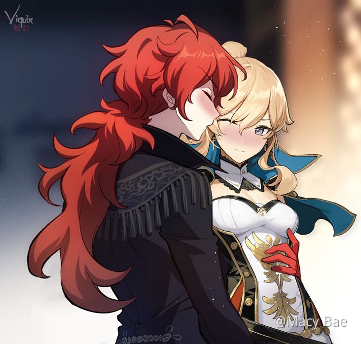 Jean x Diluc Ship Genshin Impact Official Community