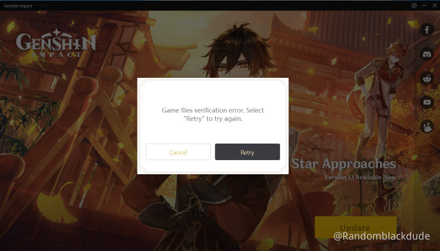 Help Solved Verify Error When Downloading Update Is Done Genshin Impact Official Community