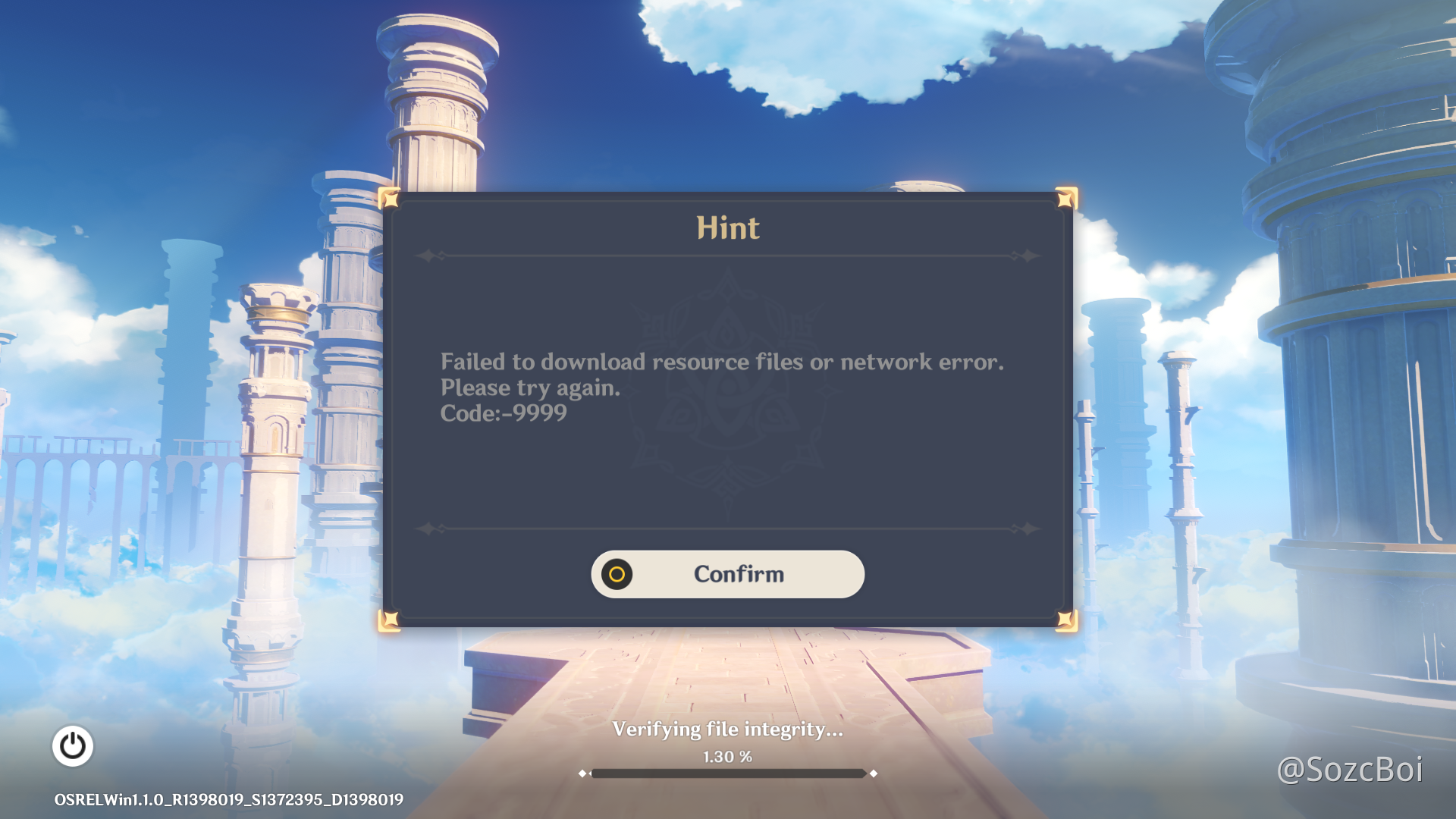 genshin impact download error