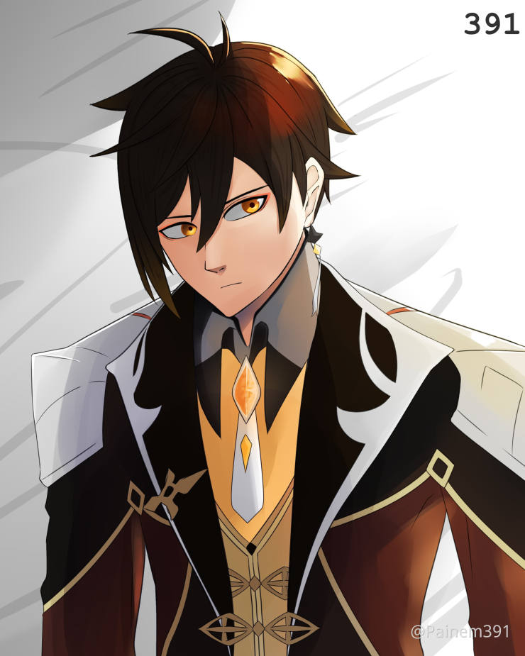 I made a fan art of Zhongli - Genshin Impact - Official ...