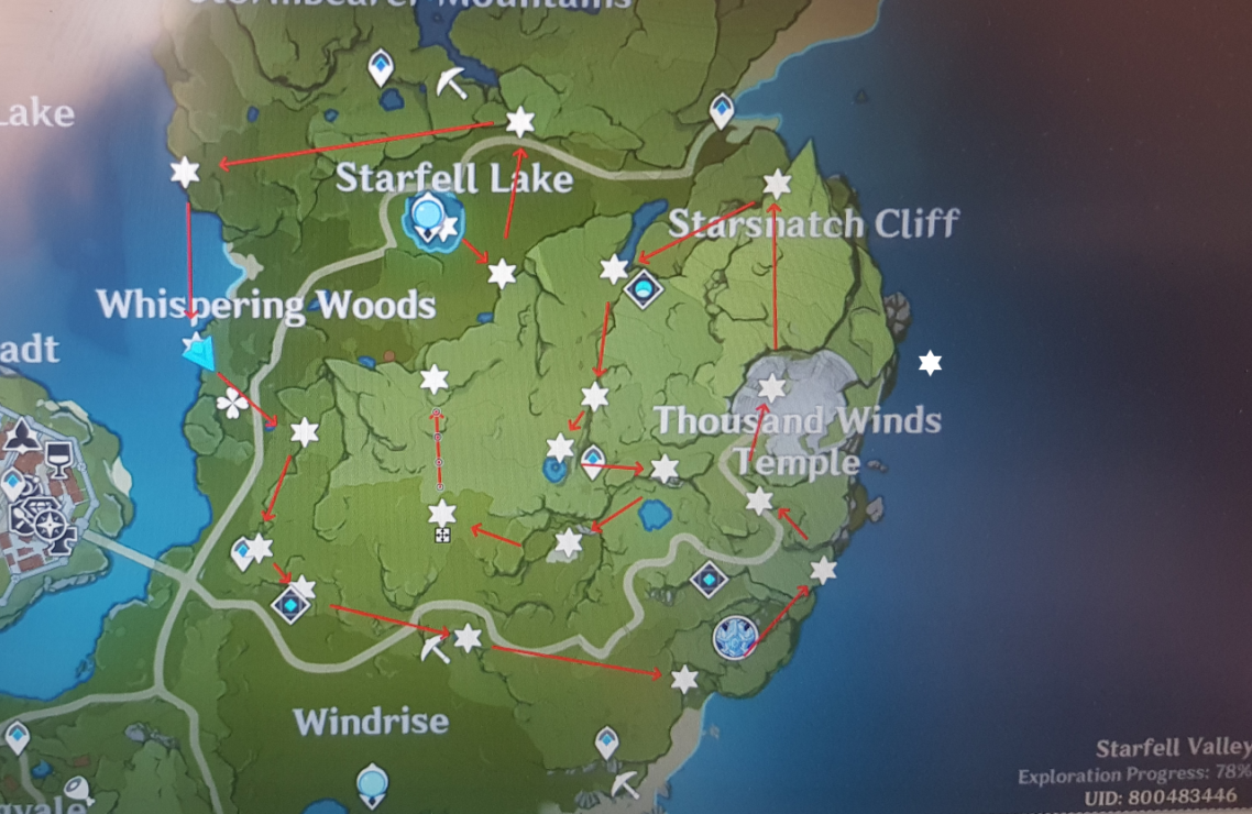 All 20 Meteorite Locations At Each Region except Starfell Valley At 22 