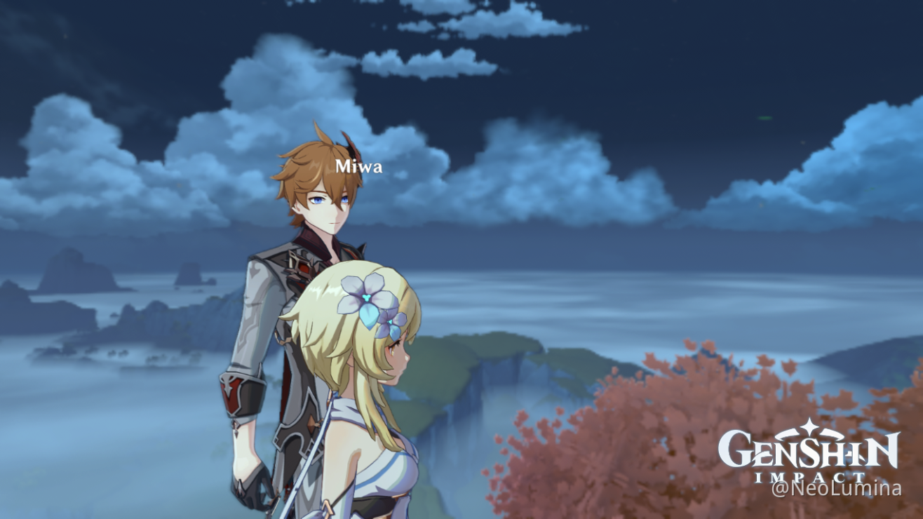 Saw a post showing the ChildeXLumine ship Photoshoot ...