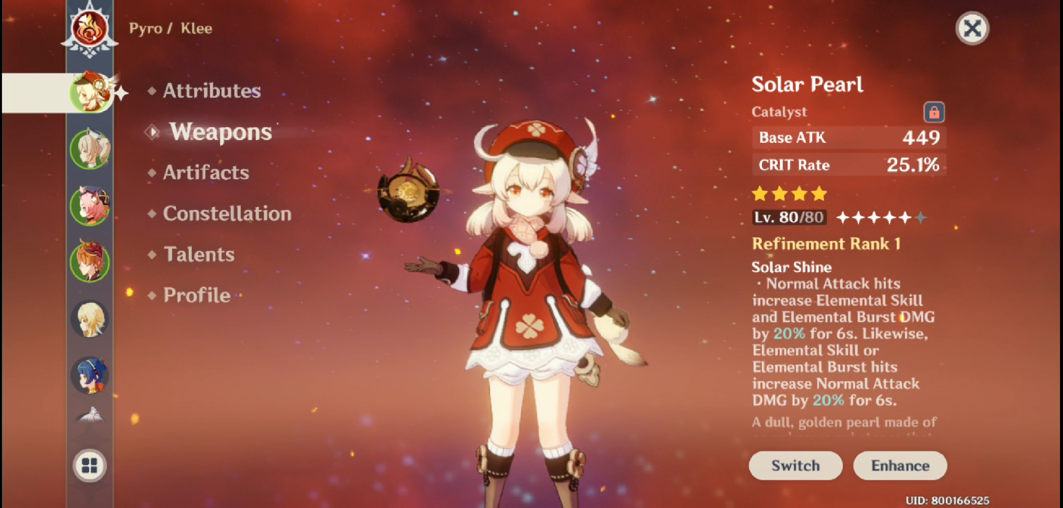 Need help rate my Klee build Genshin Impact HoYoLAB