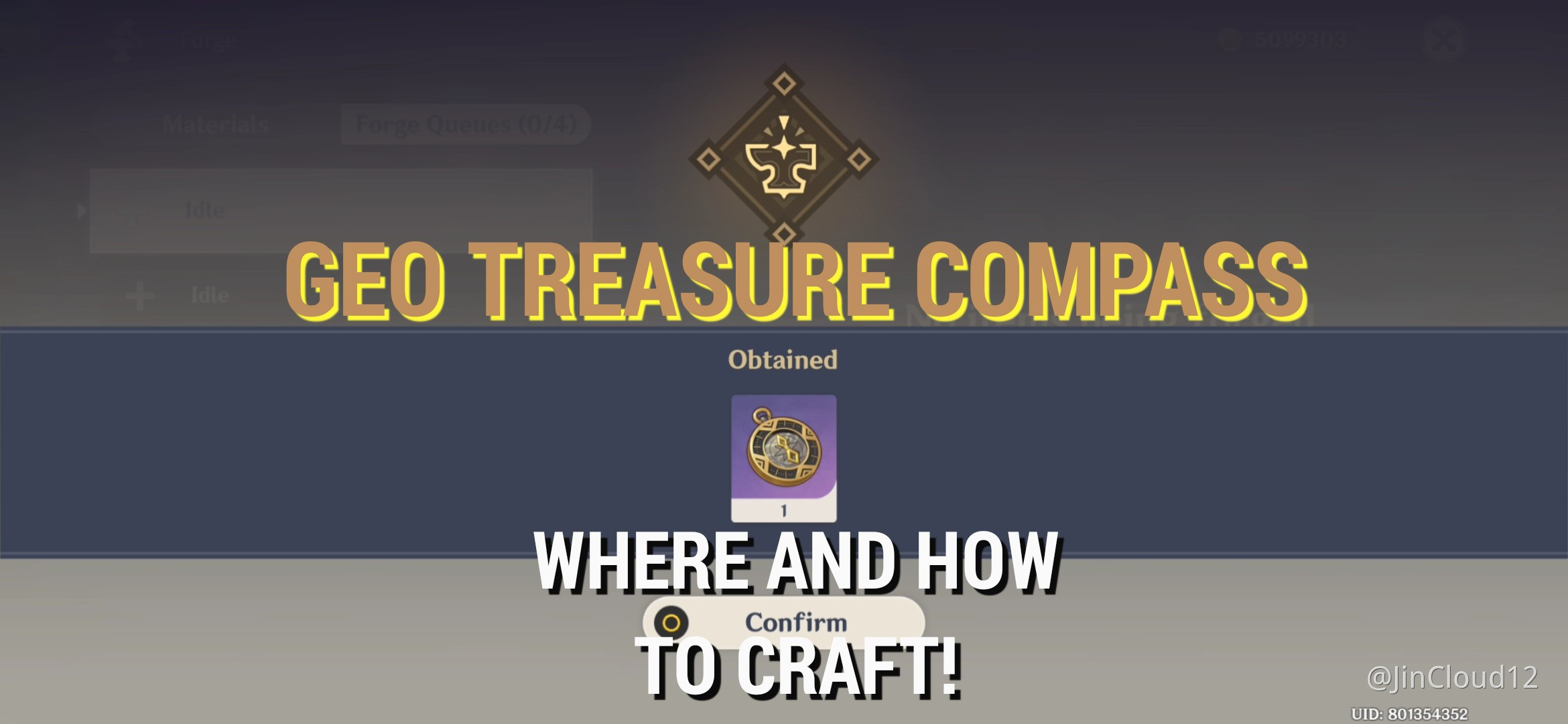 GEO TREASURE COMPASS where and how to craft watch here! Genshin Impact