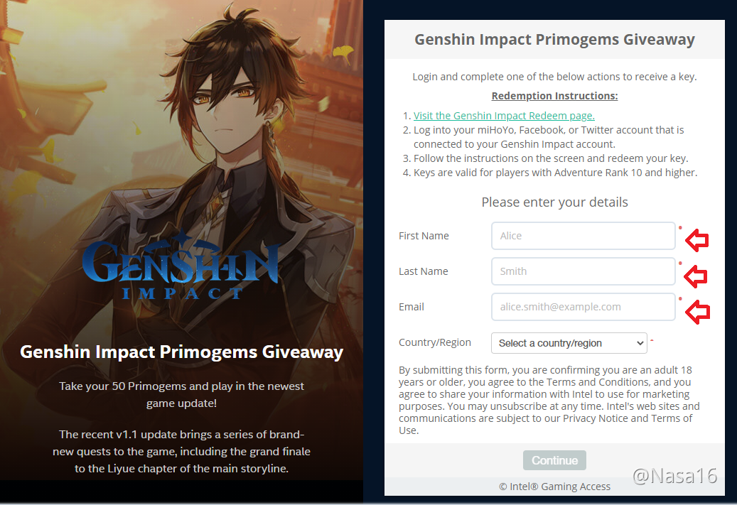 END - Redeem Code Primogems Giveaway - by Intel (Legit ...