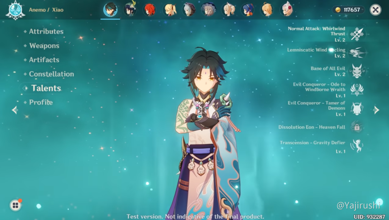 Xiao Talent Materials Question Genshin Impact Official Community