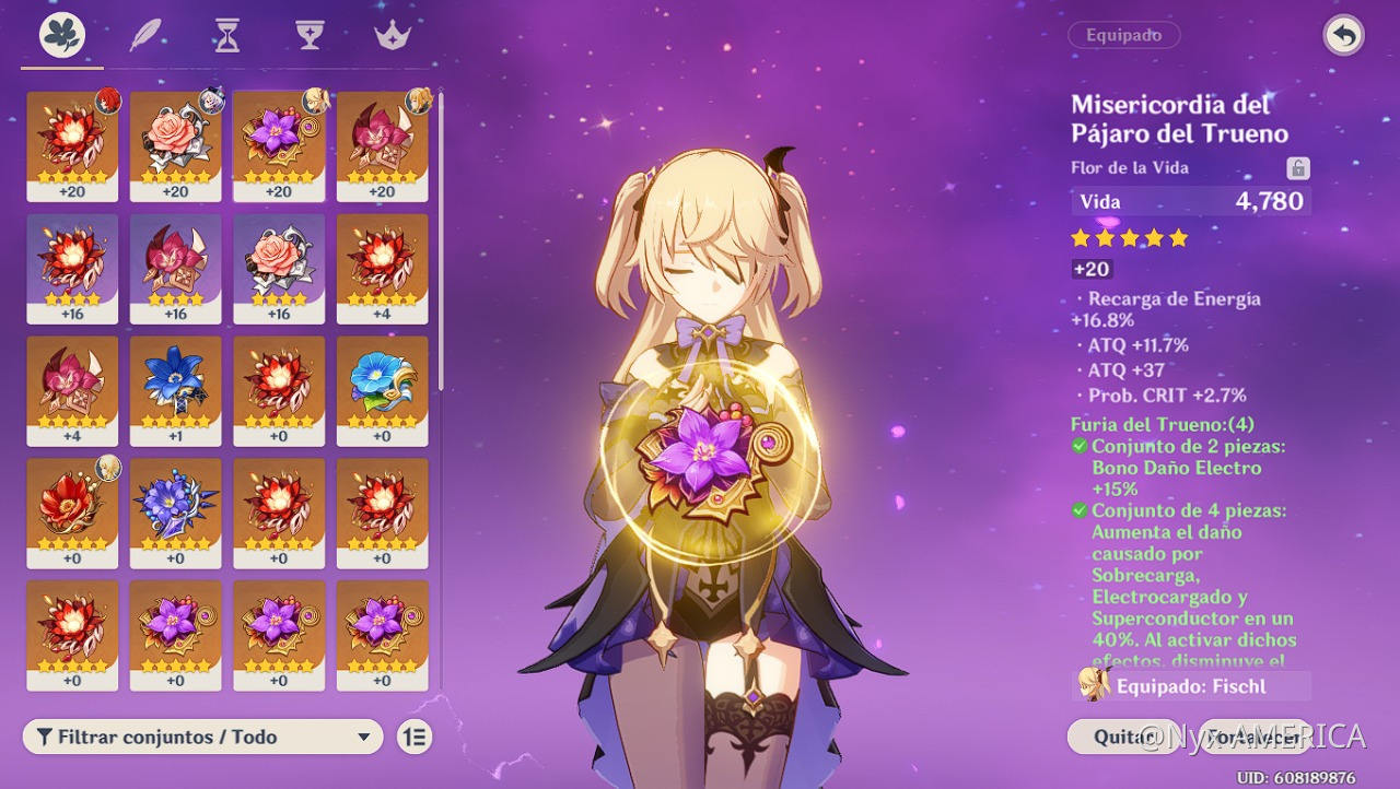 Fischl artifacts lucky Genshin Impact HoYoLAB