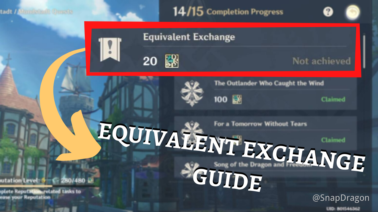 How to TRIGGER Equivalent Exchange ( Pertukaran Yang Setara ) Genshin