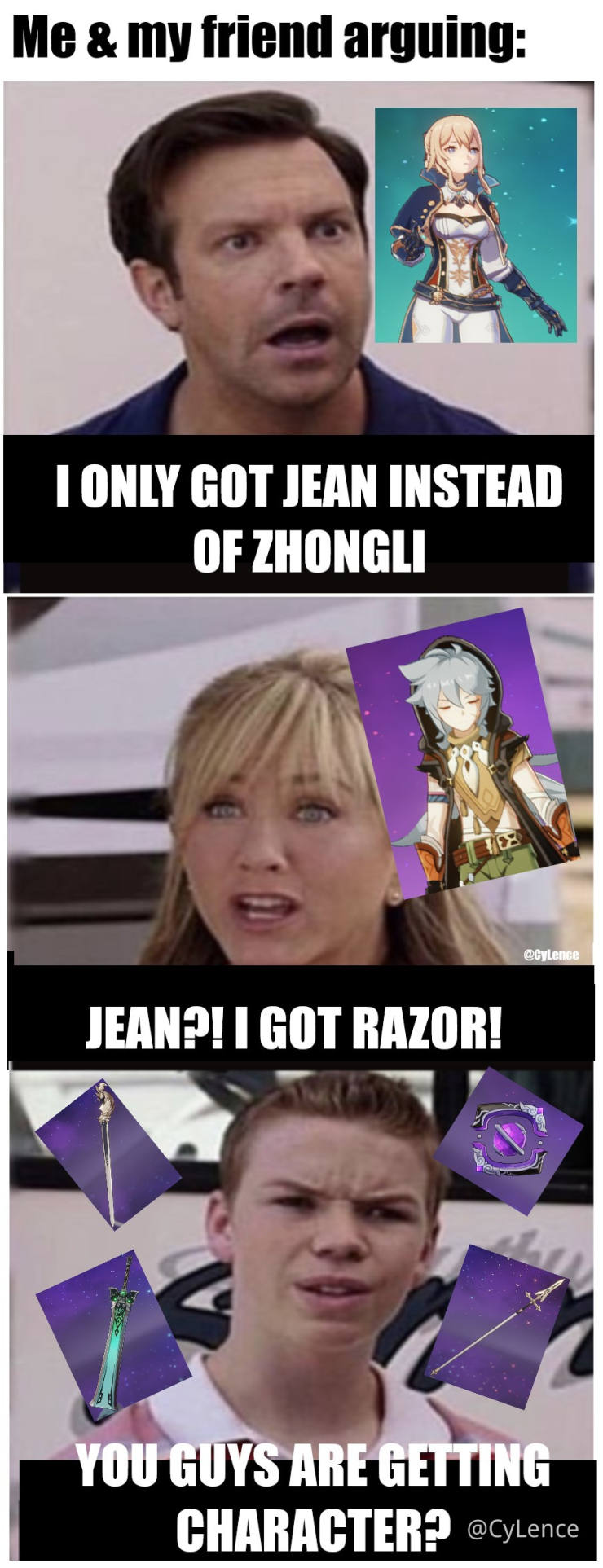 Genshin Impact Zhongli Meme Genshin Impact Meme In 2020 Anime Funny Anime Jokes Funny Memes Genshin impact celebrates not just the player's birthday, but character birthdays as well, rewarding players with items on a character's special day. render