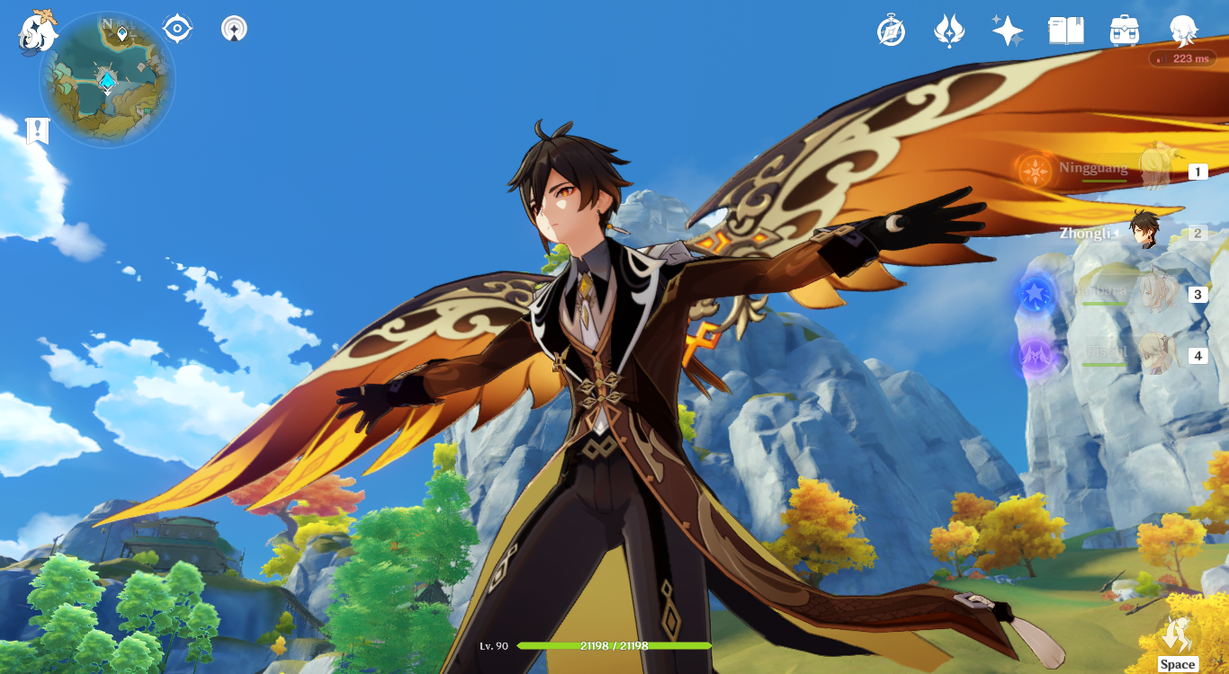 This glider looks even more majestic on Daddy Zhong!!! Genshin Impact