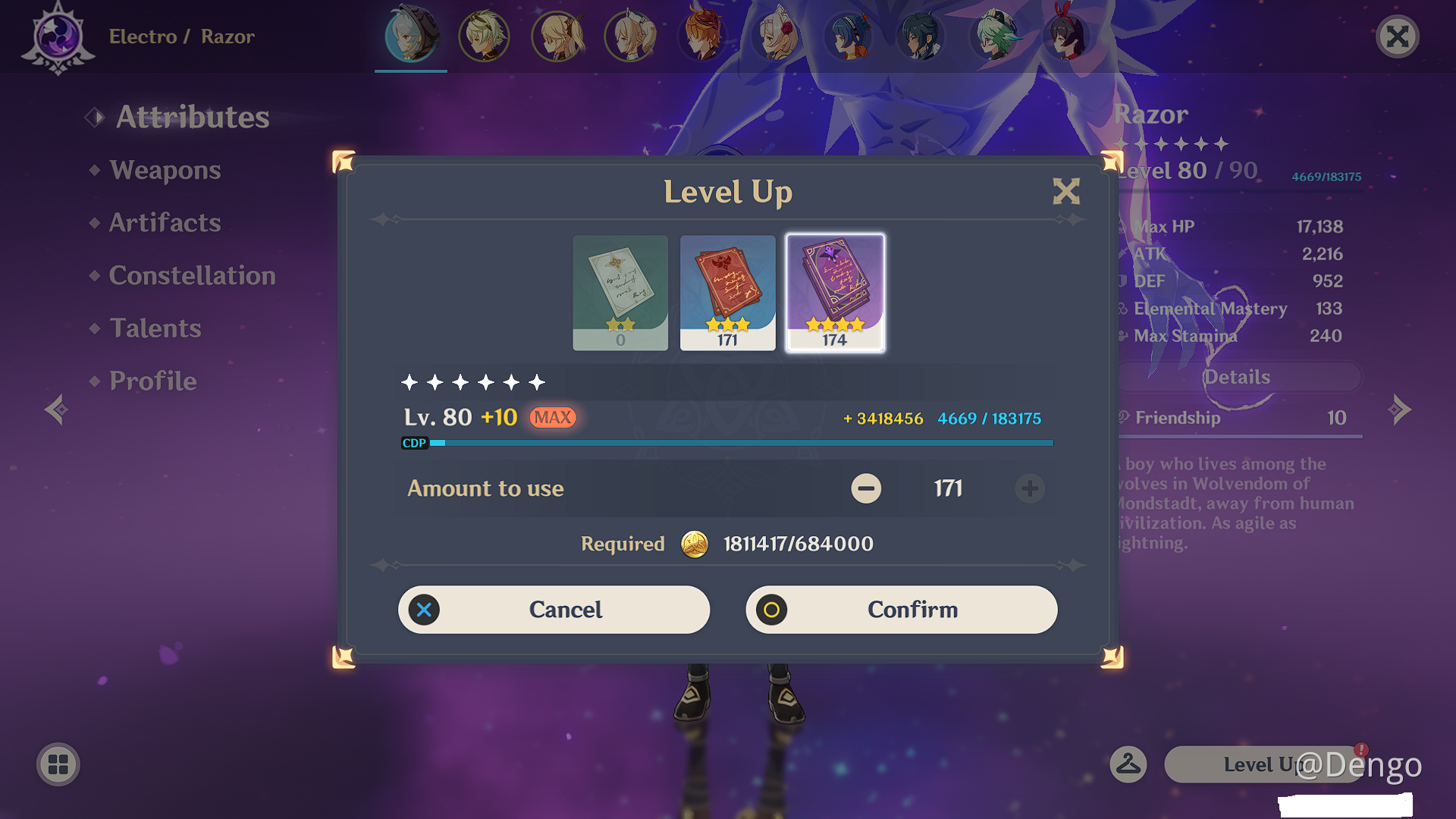 Level 80 Breakdown Tutorial Genshin Impact Character Level 80 – TMHR