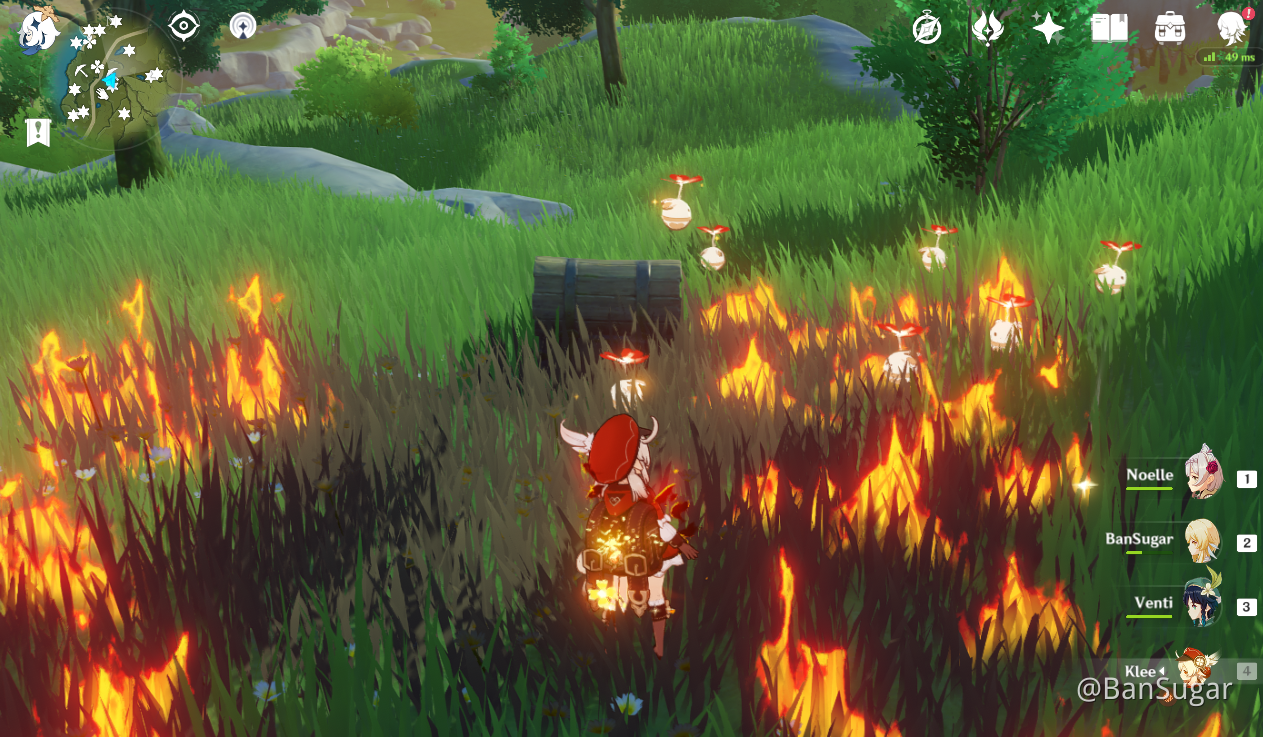 [Guide] Mondstadt Efficient Chests Route Whispering Woods (91111