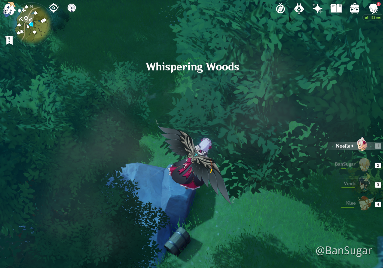 [Guide] Mondstadt Efficient Chests Route Whispering Woods (91111