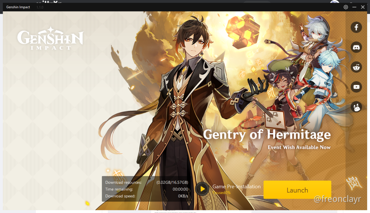 Genshin Impact Download Size For Pc