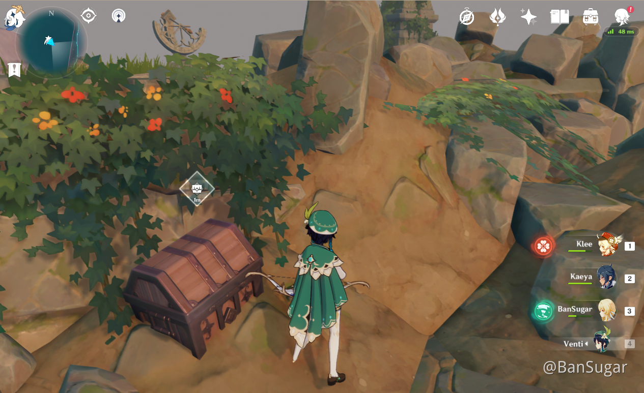 [Guide] Mondstadt Efficient Chests Route Nameless Island (166170