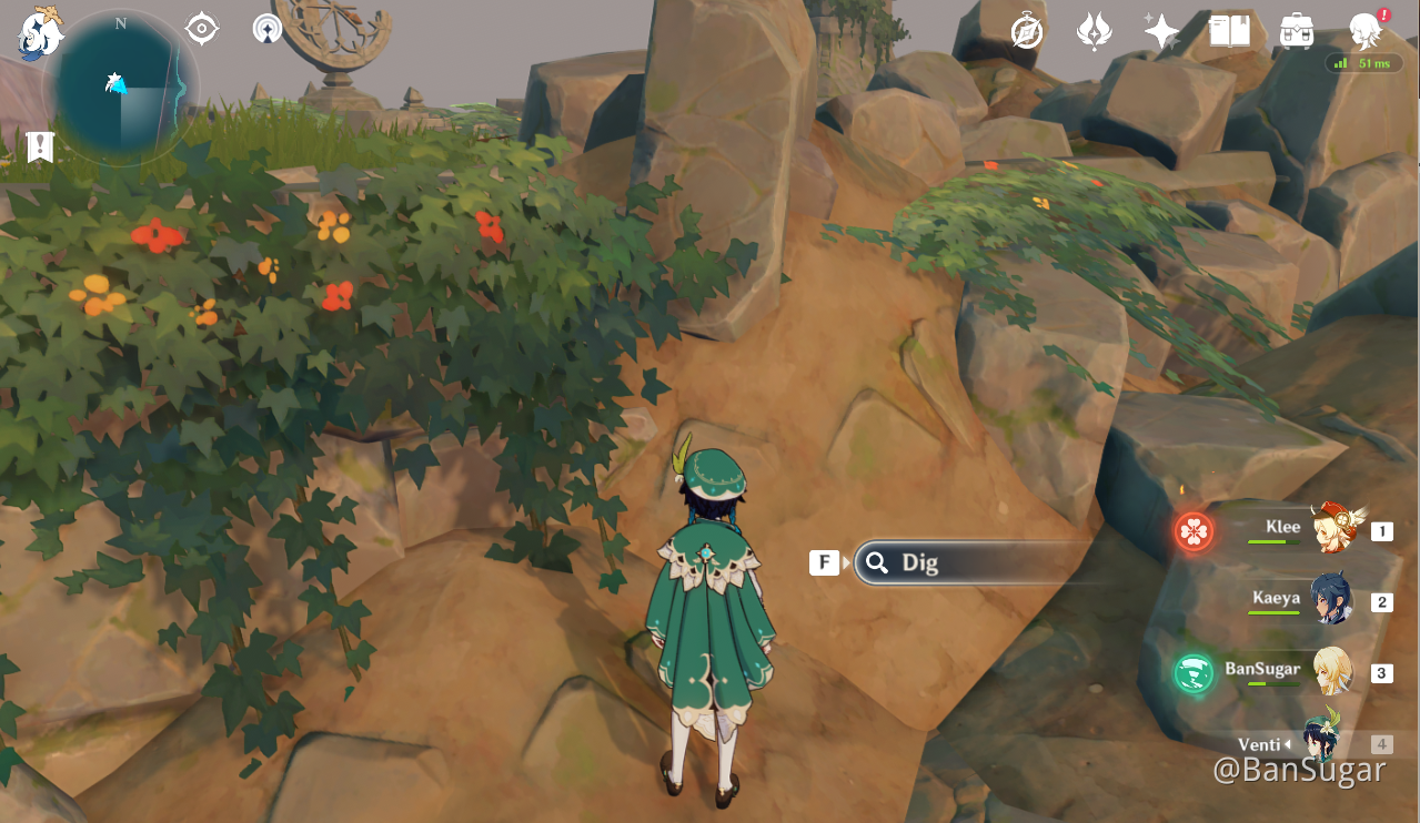 [Guide] Mondstadt Efficient Chests Route Nameless Island (166170