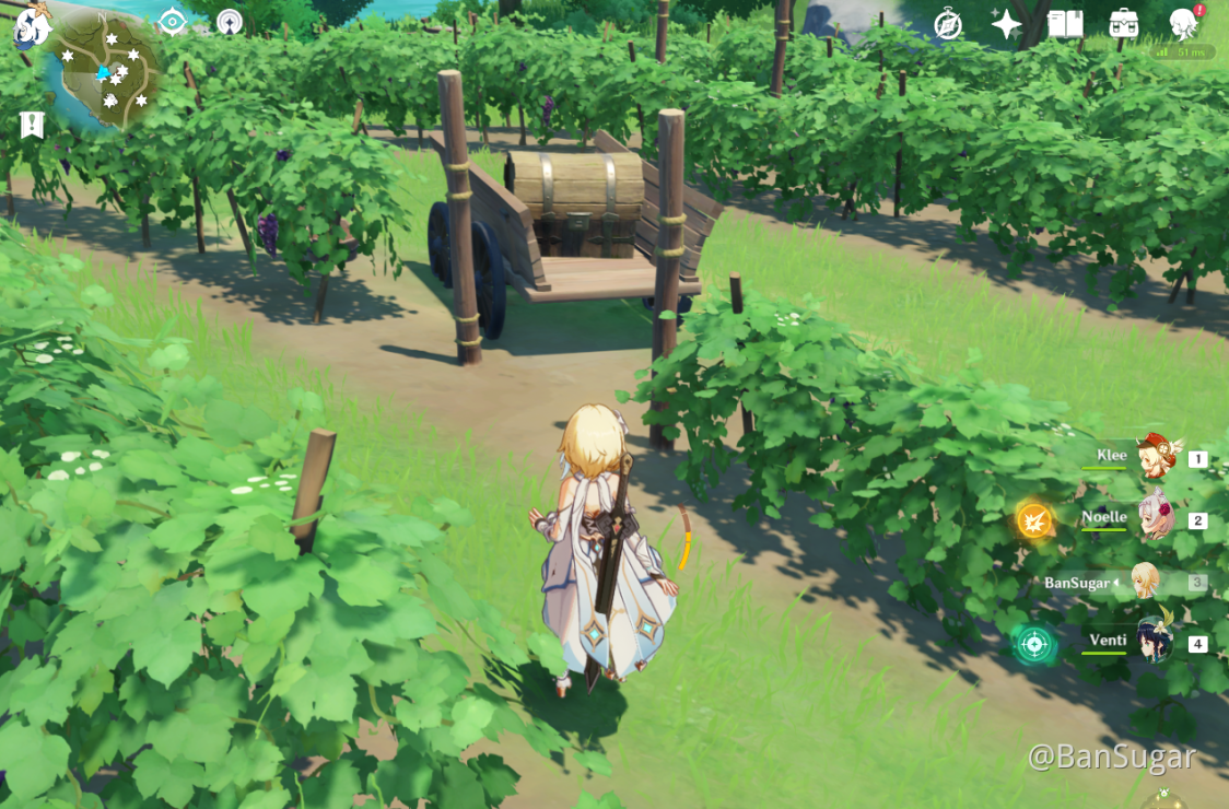 [Guide] Mondstadt Efficient Chests Route Dawn Winery (278292