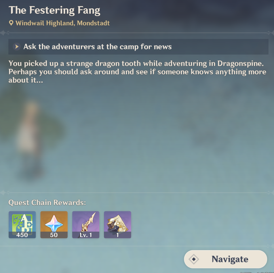 Found Quest for Dragonspine Spear Genshin Impact HoYoLAB