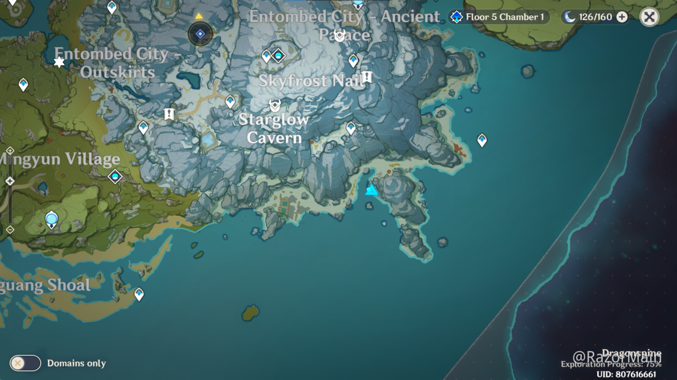 I Found A Bottle At Almost The Bottom Of Dragonspine Map But Nothing Happened Genshin Impact Official Community
