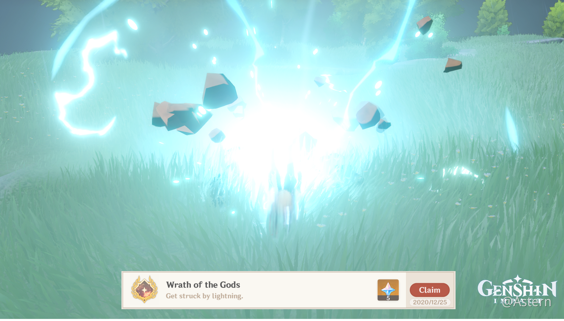 struck by lightning achievement Genshin Impact HoYoLAB