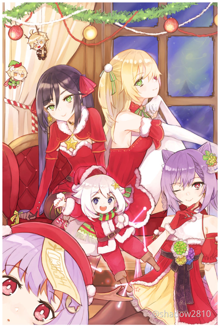 Keqing Qiqi Genshin Impact Fanart My Fanart For Christmas Genshin Impact Official Community fanart for christmas genshin impact