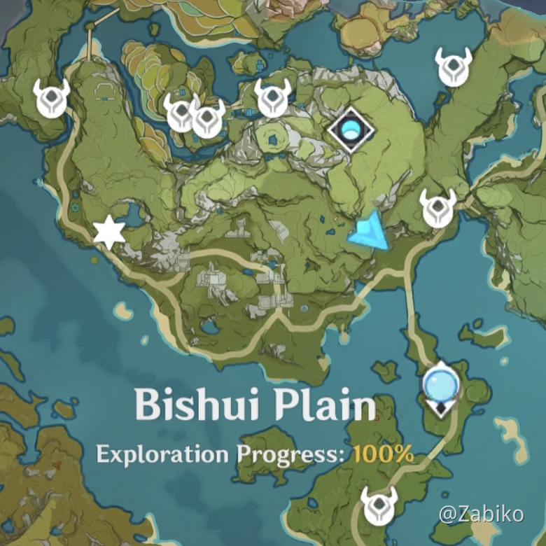 Bishui Plain Exploration Progress 100% Genshin Impact | HoYoLAB