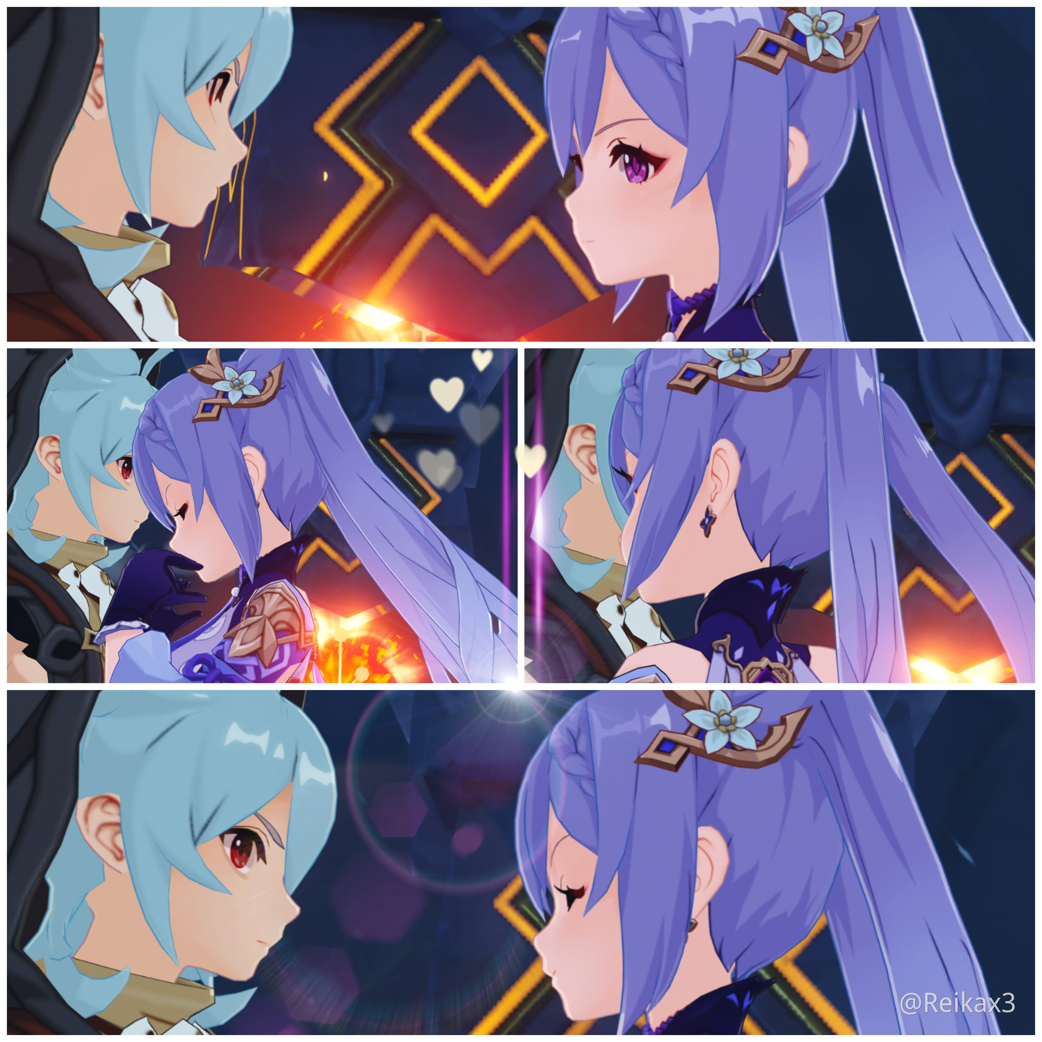 Keqing kiss Razor x3 Genshin Impact HoYoLAB