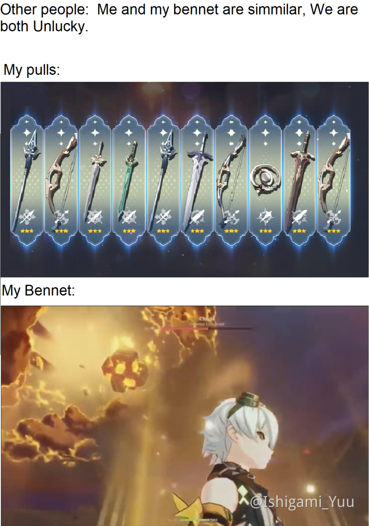 What Your Bennet Gets Hit By Mere Pebbles Player Community