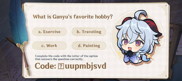 Hoyolab Limited Time Event Paimon S Trivia Quiz Genshin Impact Official Community