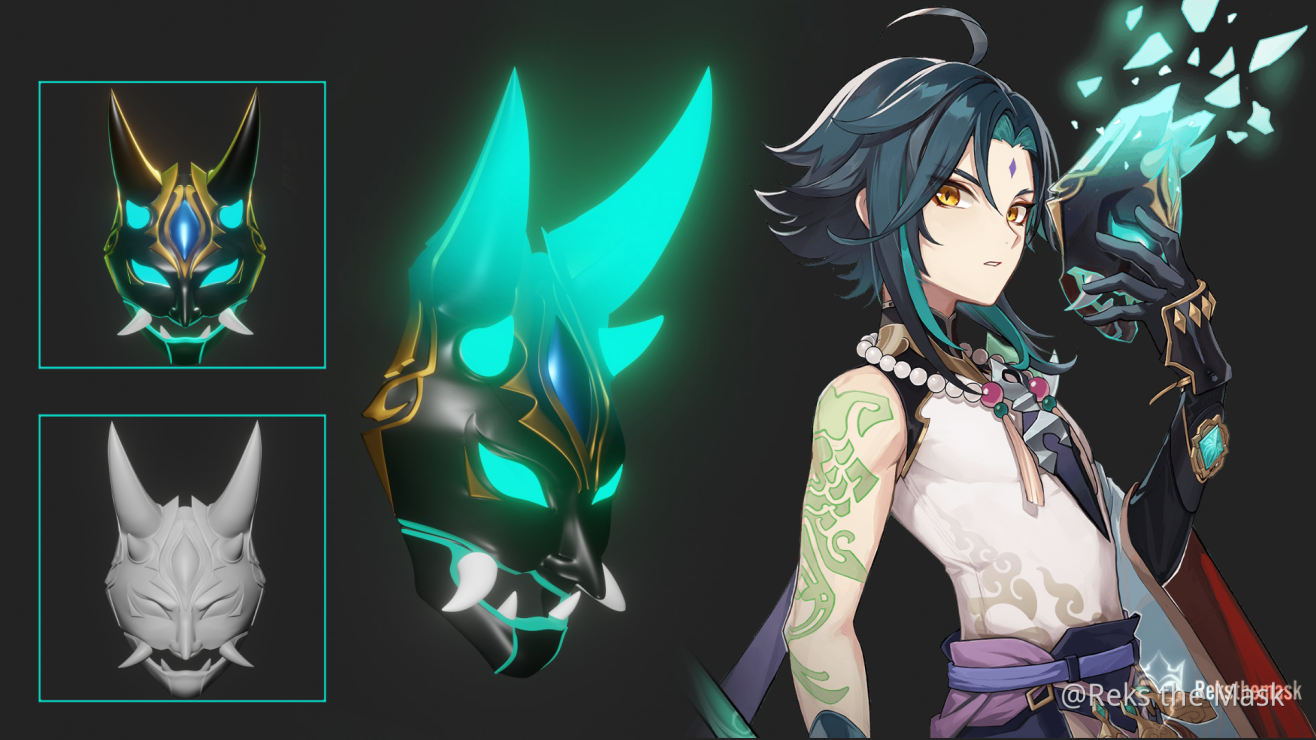 Xiao Genshin Impact Mask Xiao Mask Genshin Impact Official Community xiao mask genshin impact official