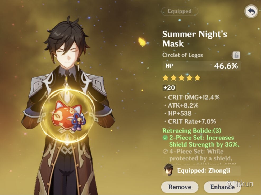 My Zhongli Build Genshin Impact Official Community