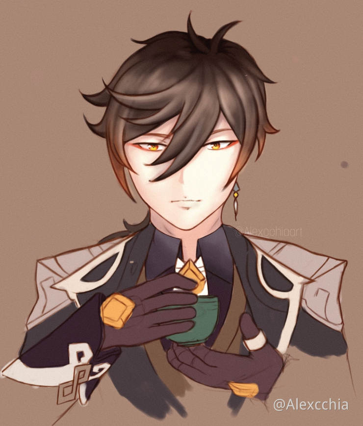 Zhongli Fanart Genshin Impact Official Community