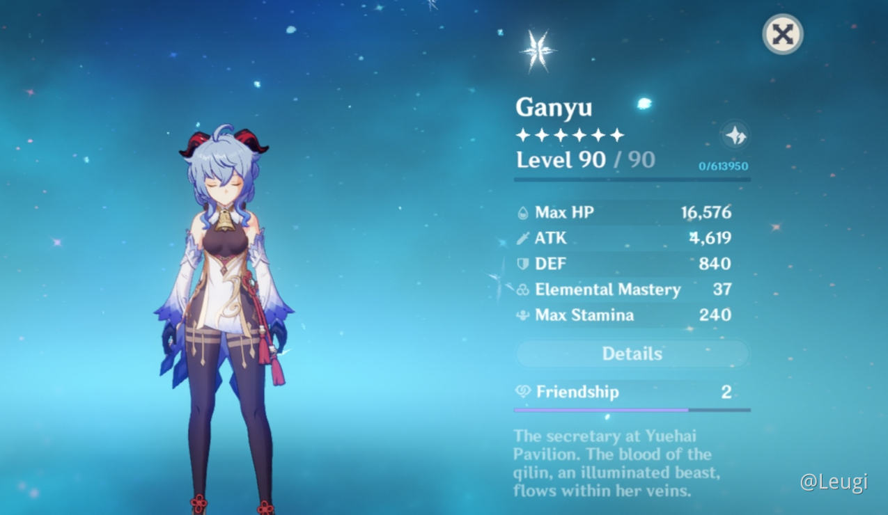 I Like Ganyu So Much The 1st Time I Got Almost 5k Atk On A Character I Don T Have The Best Set And I Still Don T Have Them This Is Only