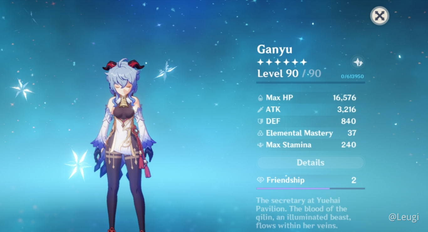 I Like Ganyu So Much The 1st Time I Got Almost 5k Atk On A Character I Don T Have The Best Set And I Still Don T Have Them This Is Only