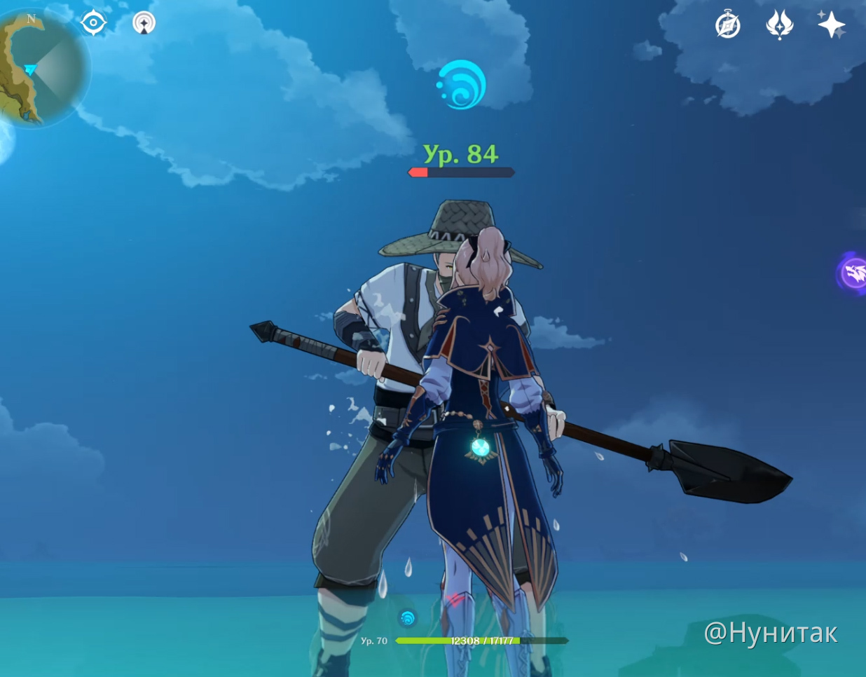 Джин, озеро, луна... мужик с лопатой:) Genshin Impact | HoYoLAB