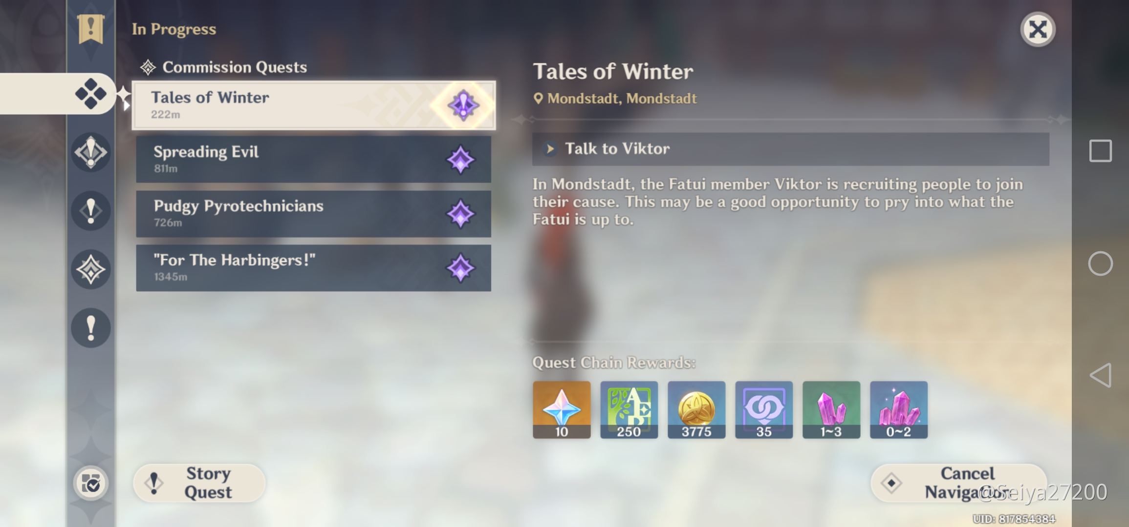 Tales of winter Genshin Impact HoYoLAB