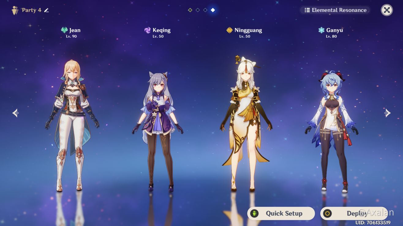 Keqing Is Finally Mine Dream Team Semi Complete Genshin Impact Official Community