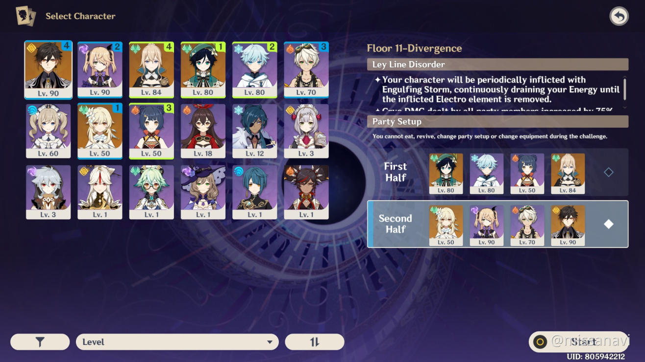 Help Party Composition For Spiral Abyss Floor 11 Mihoyo Player Community